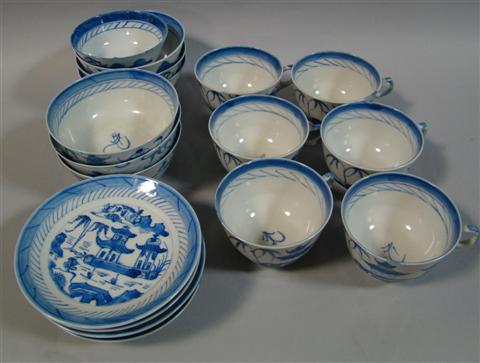 Appraisal: COLLECTION OF CANTON BLUE AND WHITE th century the group