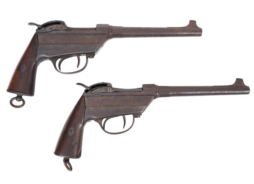 Appraisal: RARE BAVARIAN WERDER PISTOLS rare Bavarian Werder pistols designed by