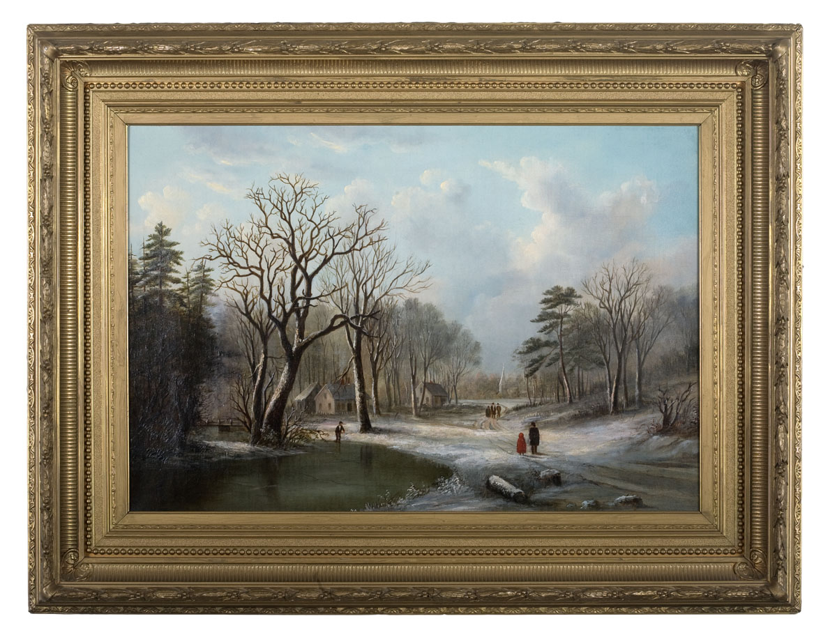 Appraisal: WINTER IN NEW ENGLAND ATTRIBUTED TO WILLIAM H TITCOMB AMERICAN