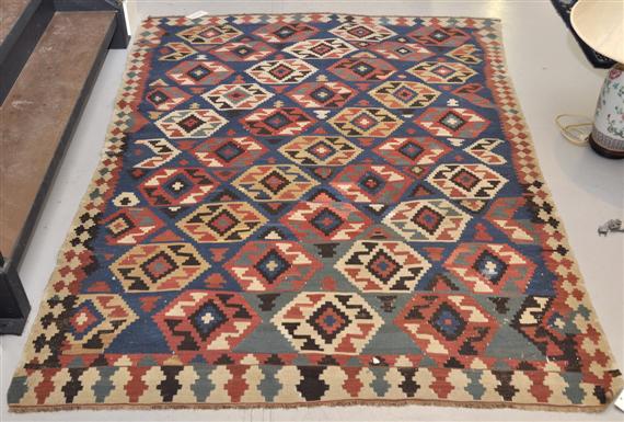 Appraisal: SHIRVAN KELIM CARPET antique Traces of wear x cm