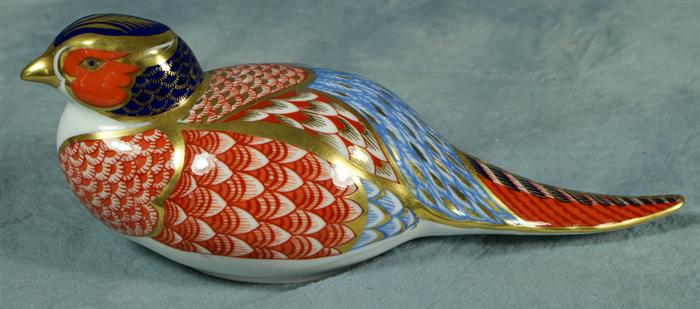 Appraisal: Royal Crown Derby porcelain figurine quail very good condition tall