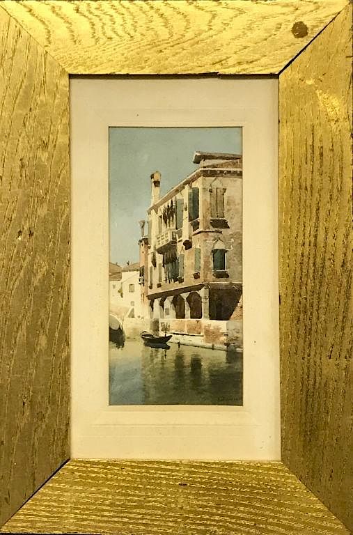 Appraisal: Eugenio Benvenuti Watercolor Venice Canal Scene Eugenio Benvenuti Italy Venice