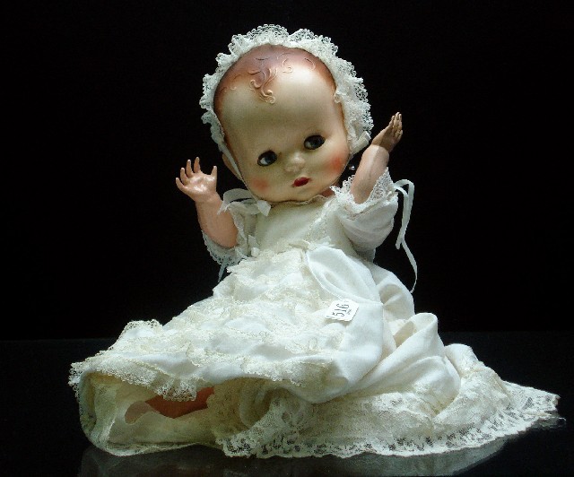 Appraisal: A Pedigree Baby doll with flirty blue eyes moulded hair