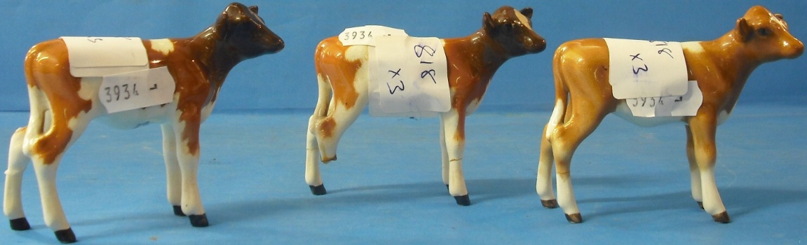 Appraisal: Beswick Ayrshire Calf B Beswick Guernsey Calf A AND Another