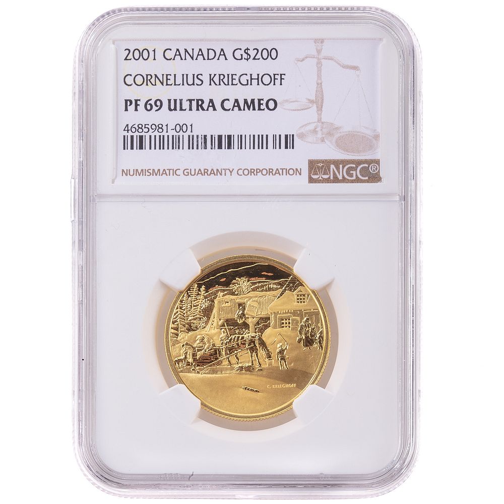 Appraisal: Canada Gold Kreighoff NGC PF Ultra Canada Gold Cornelius Kreighoff