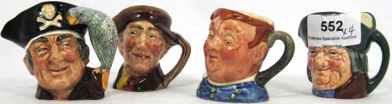 Appraisal: Royal Doulton Miniature Character Jugs Toby Philpotts D Arry D