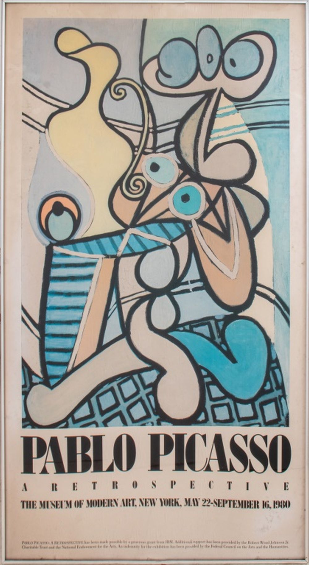 Appraisal: PABLO PICASSO MOMA RETROSPECTIVE EXHIBITION POSTER Pablo Picasso Spanish -