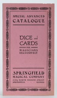 Appraisal: Springfield Magical Co Special Advanced Catalogue Springfield Ill ca Pink