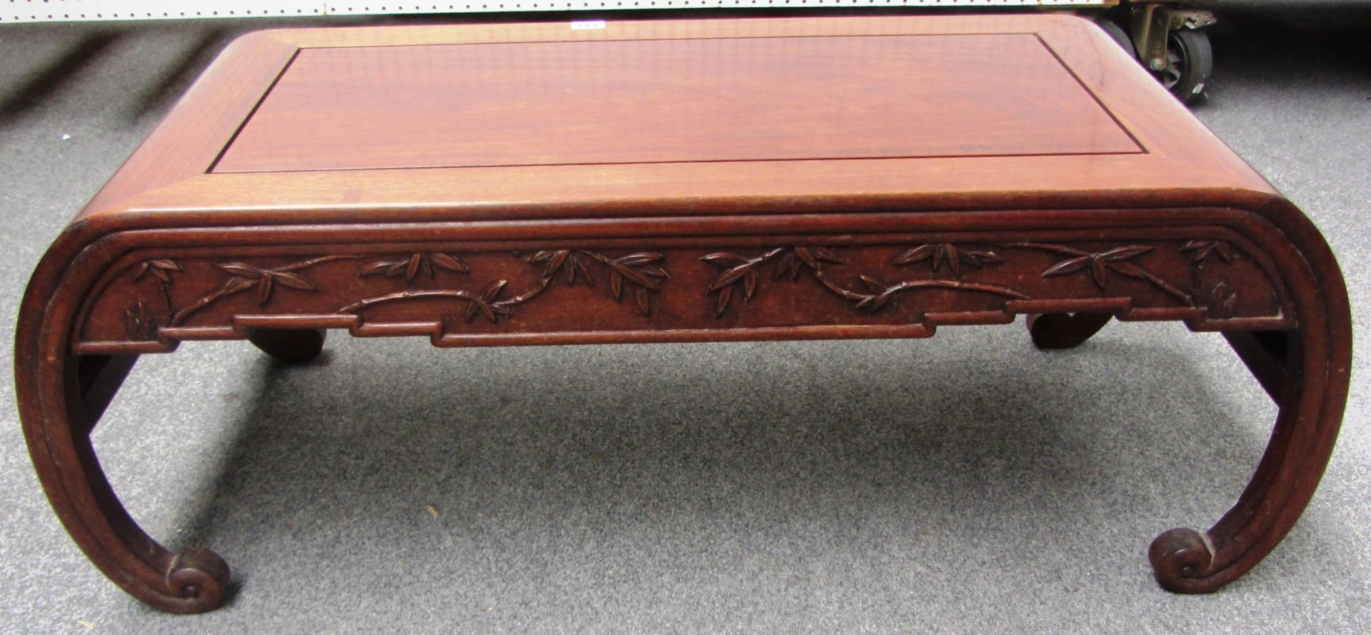 Appraisal: An early th century Chinese carved hardwood low table cm