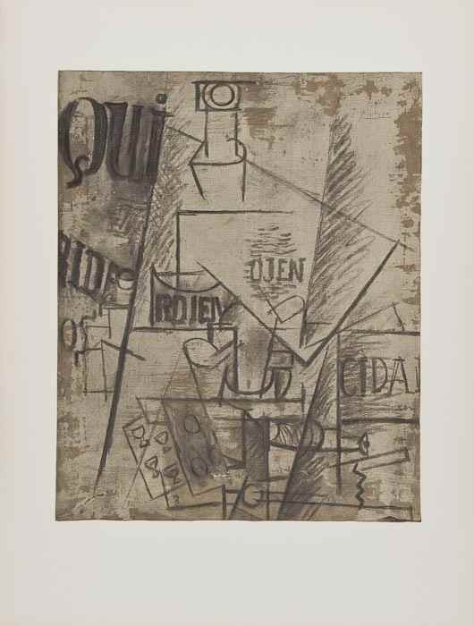 Appraisal: Pablo Picasso - after From Papiers Coll s - two