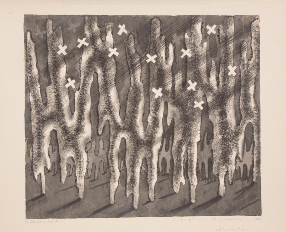 Appraisal: Caroline Wogan Durieux American Louisiana - Barriers electron print pencil-signed