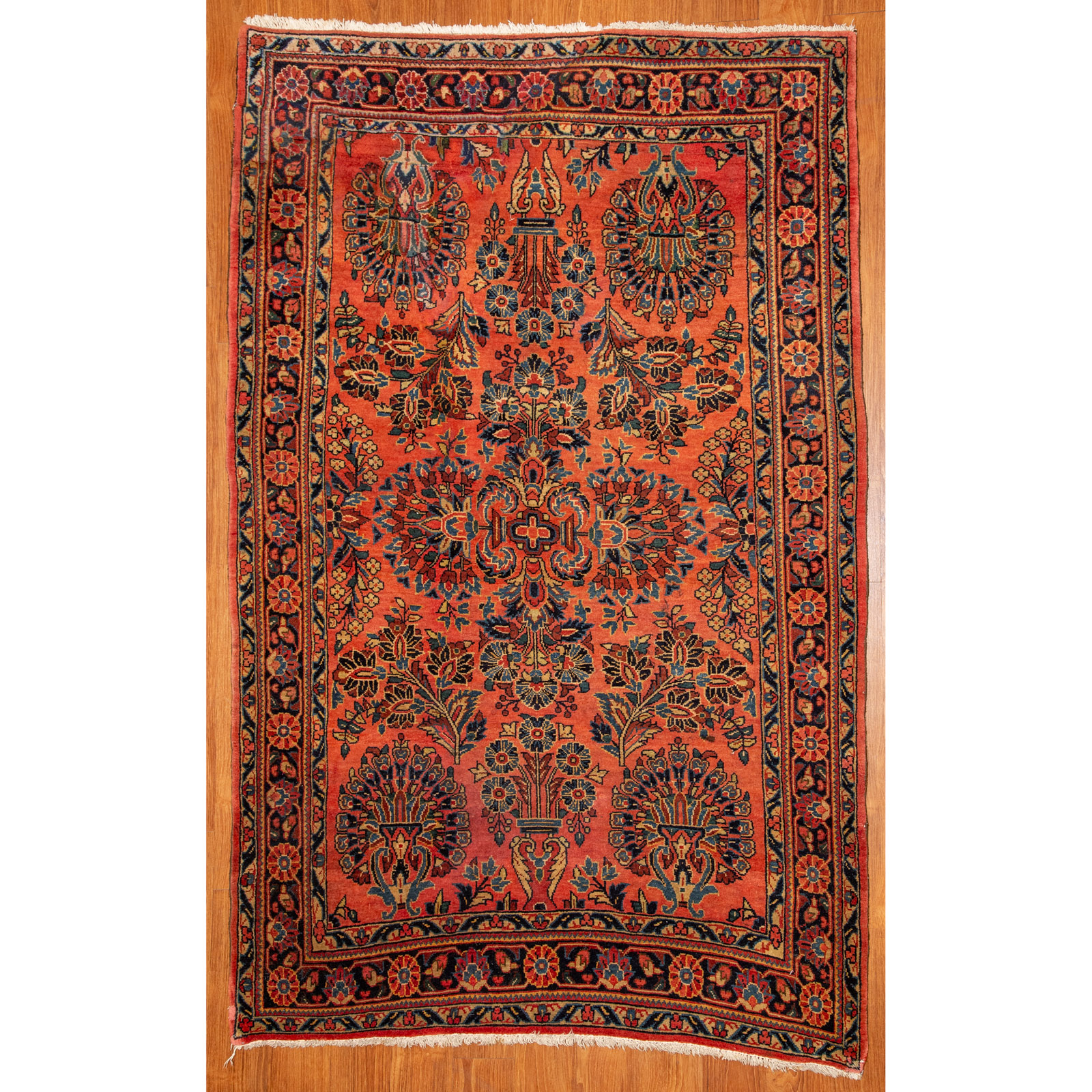 Appraisal: SEMI-ANTIQUE SAROUK RUG PERSIA X Second quarter- th century hand-knotted