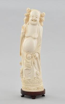 Appraisal: A Carved Ivory Figure of Budai with Five Children Carved