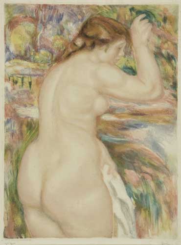 Appraisal: PIERRE-AUGUSTE RENOIR after Nu Color aquatint x mm x inches