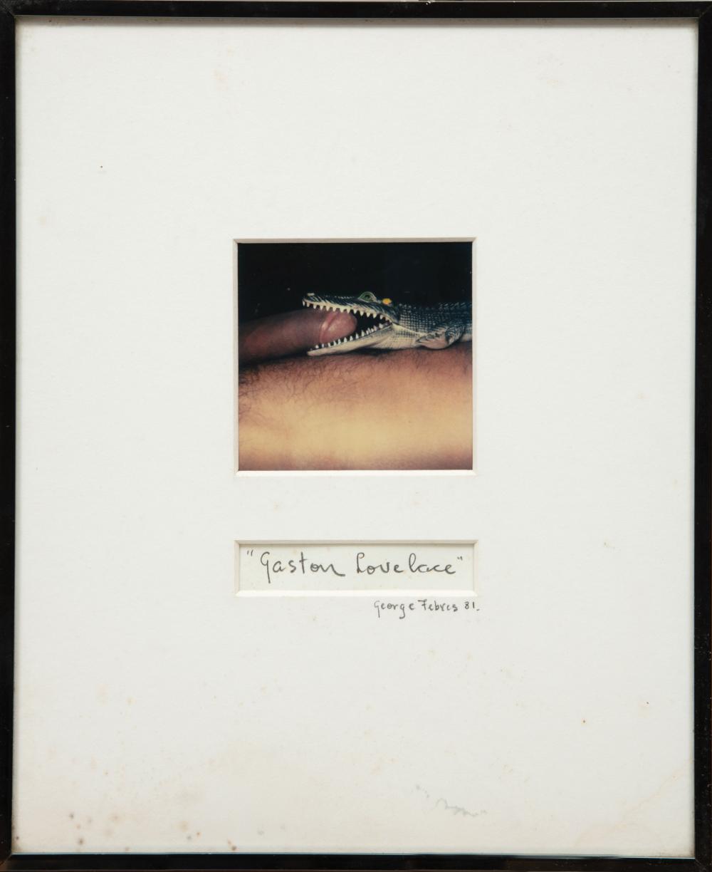 Appraisal: George Febres American New Orleans - Gaston Lovelace color polaroid