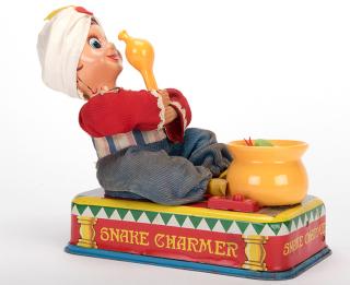 Appraisal: Snake Charmer Snake Charmer Japan Linemar Toys ca Tin litho