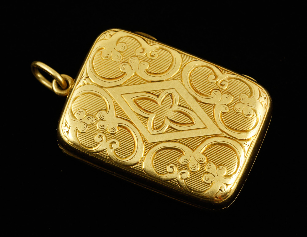 Appraisal: - K Gold Box k yellow gold box stamped Tiffany