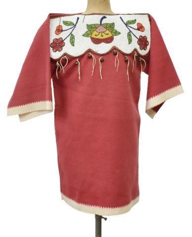 Appraisal: Native American child's trade cloth dress Plateau c - red