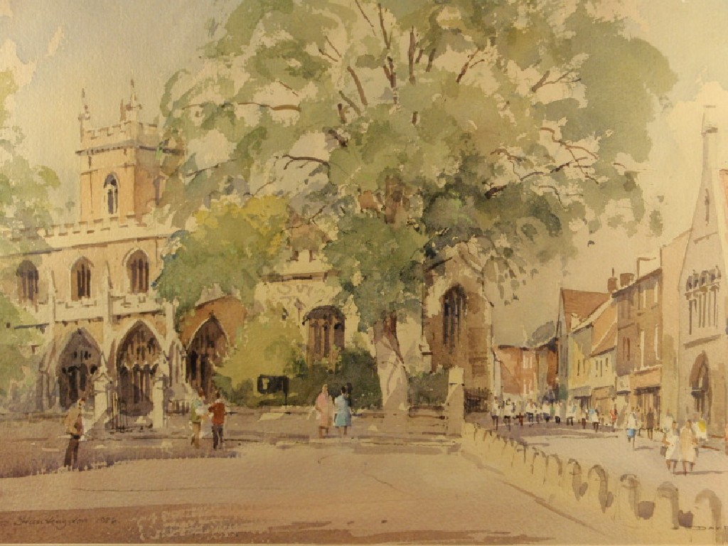 Appraisal: David Green thC Huntingdon watercolour signed and titled cm x