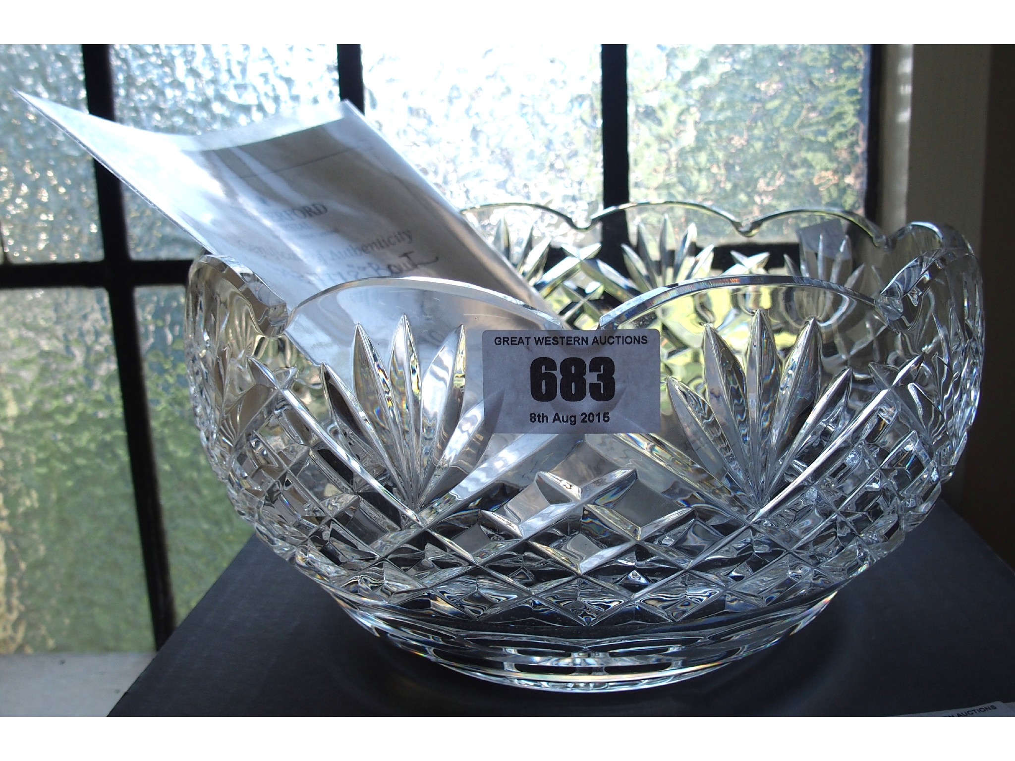 Appraisal: Waterford Crystal centrebowl with original box