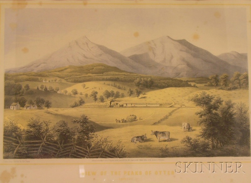 Appraisal: Group of Three Lithograph on Paper Landscape Views from Edward