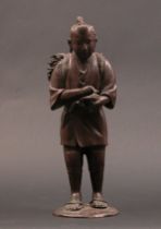 Appraisal: Atami Bronze Figure ca Early th Century Bronze figure of