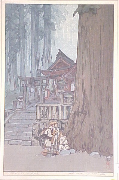 Appraisal: Hiroshi Yoshida Japanese - color woodblock print Misty Day at