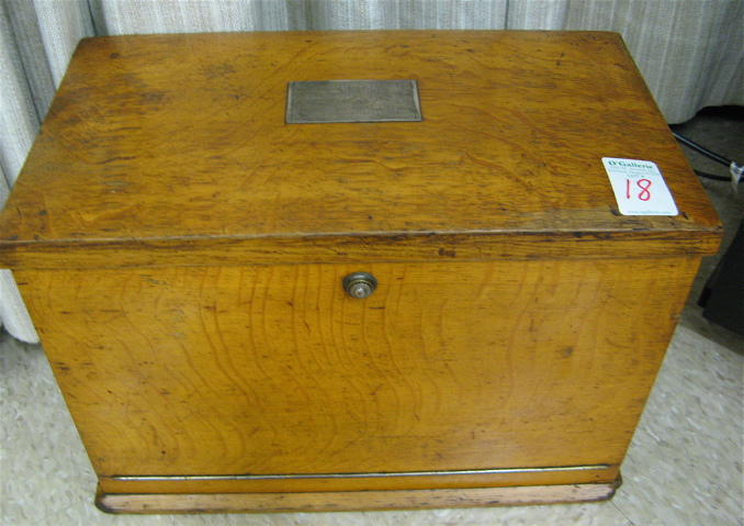 Appraisal: VICTORIAN OAK PRESENTATION WRITING BOX Bristol England dated The rectangular