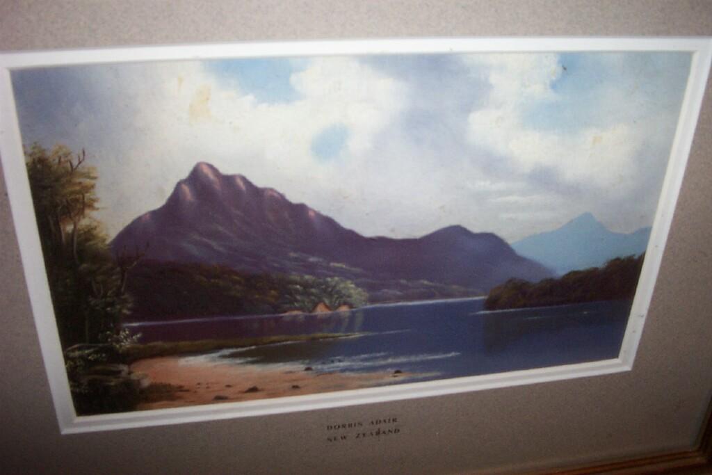 Appraisal: An oil painting on card of a New Zealand Lake