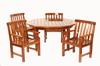 Appraisal: DINING SUITE - Five piece contemporary mahogany dining suite made