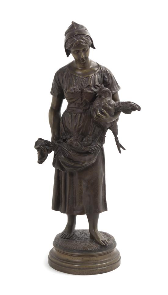 Appraisal: Sale Lot A French Bronze Figure alfred barye - depicting