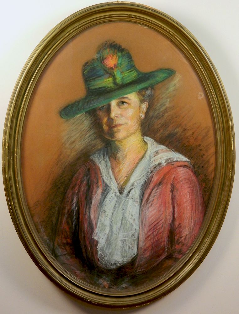 Appraisal: th c American School pastel th c American School- Lady