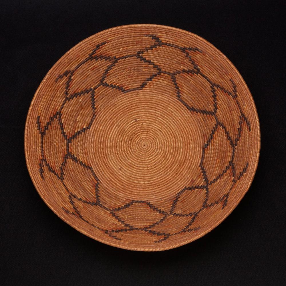 Appraisal: A large California Mission basket First-quarter th Century Coiled tray