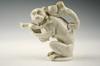 Appraisal: EWER - Circa Meissen white monkey ewer a large monkey