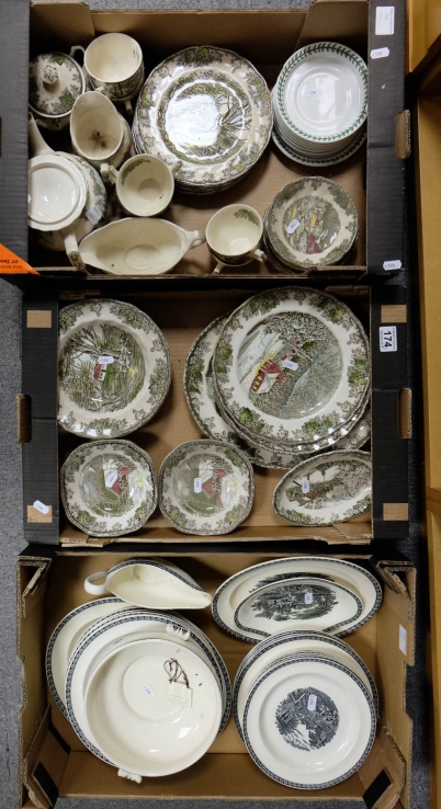 Appraisal: A large collection of Wedgwood ''Lugano'' and Johnson Bros ''The