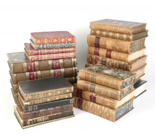 Appraisal: Leather Bound Books leather bound books comprising various titles and