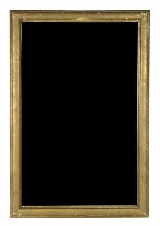 Appraisal: A Giltwood Mirror of rectangular form with beveled glass Height