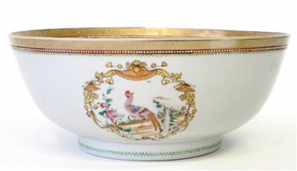 Appraisal: Chinese Export Porcelain punch bowl late th century