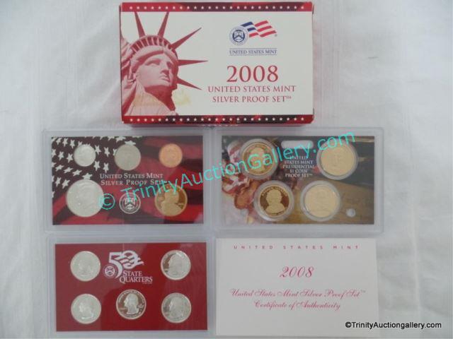 Appraisal: US Mint Silver Proof Coin Set w Coins Issued in