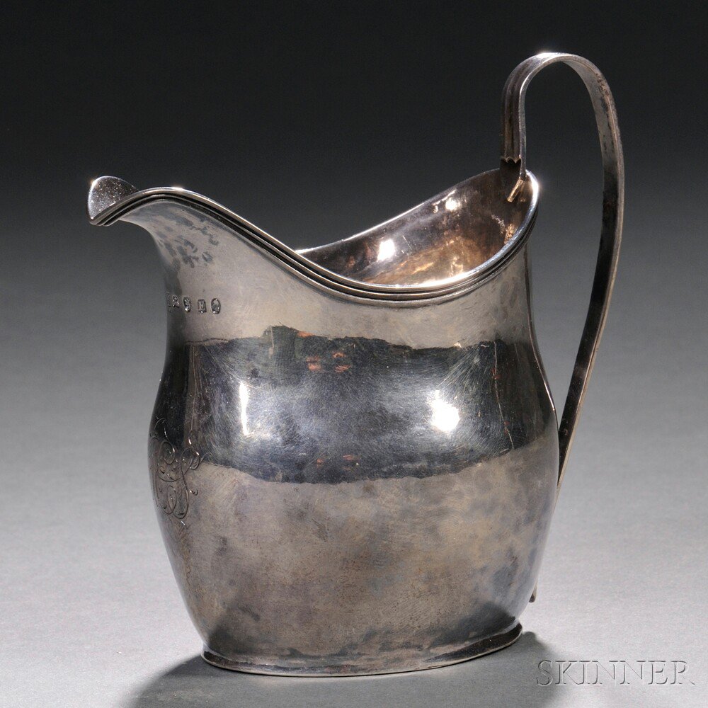 Appraisal: George III Sterling Silver Creamer London - Peter Ann William