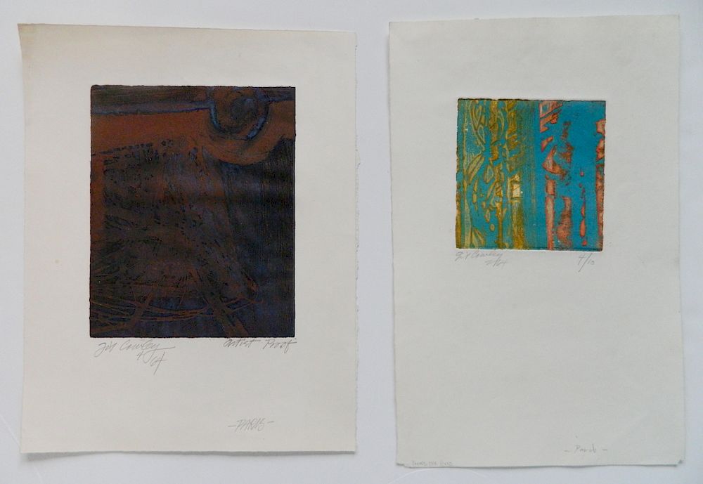 Appraisal: Gilbert Cowley etchings Gilbert Cowley American - - Untitled and