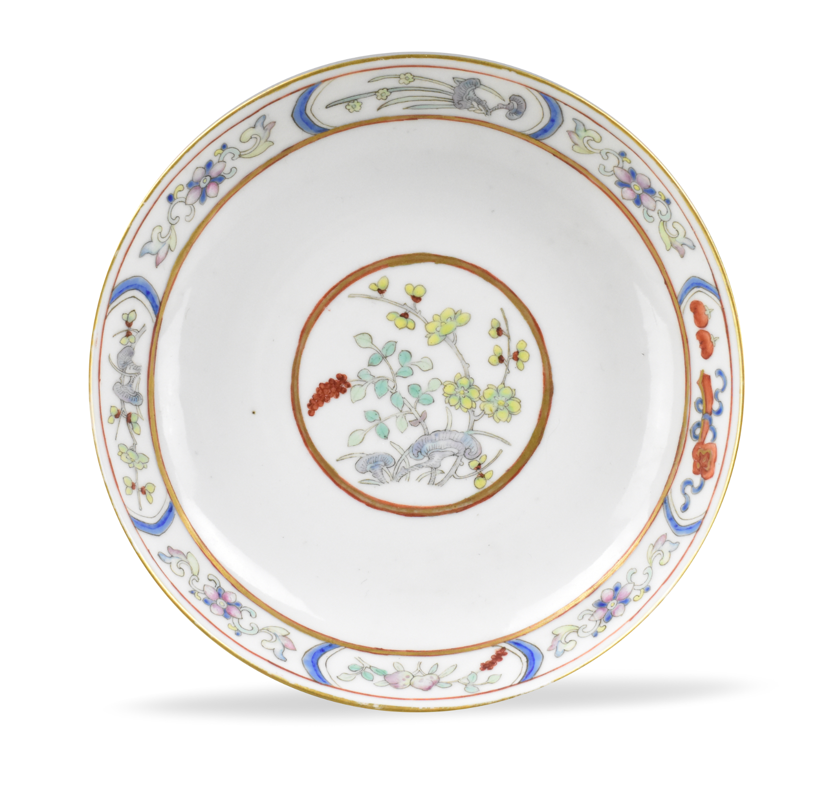 Appraisal: A Chinese enameled famille rose plate dating from the th