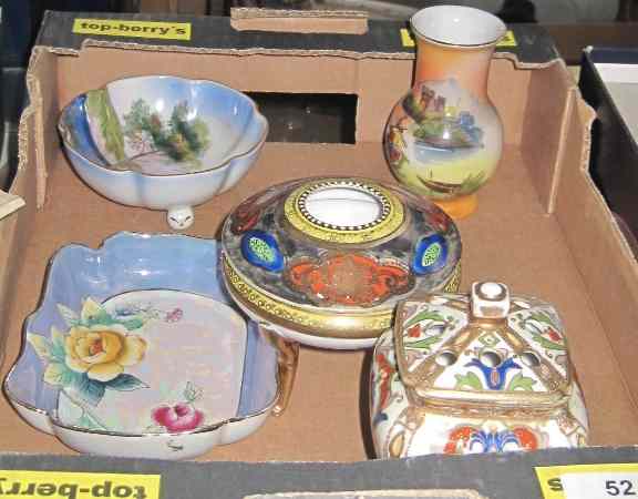 Appraisal: Collection of Noritake Pieces to include Hand Painted Bowl Vase