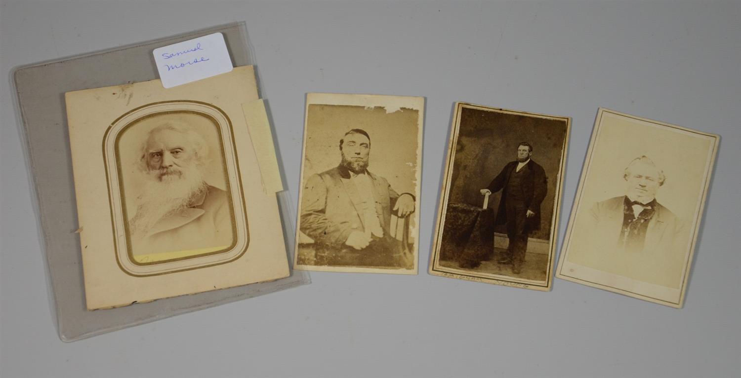 Appraisal: Ephemera carte de visites condition varies Brigham Young Samuel Morris