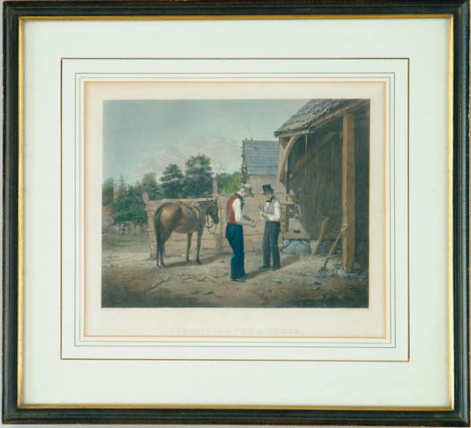 Appraisal: WILLIAM SIDNEY MOUNT American - BARGAINING FOR A HORSE Colored