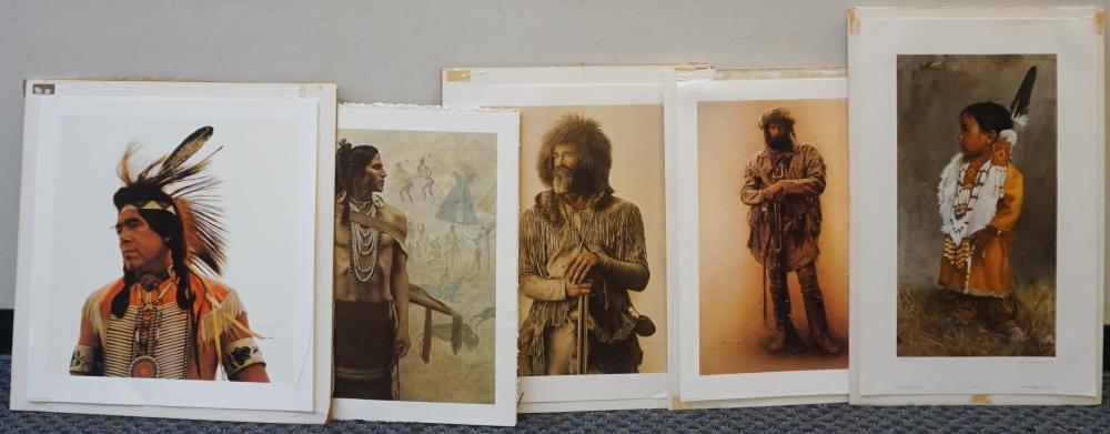 Appraisal: AFTER JAMES E BAMA AMERICAN B FOUR UNFRAMED PHOTOPRINTS OF