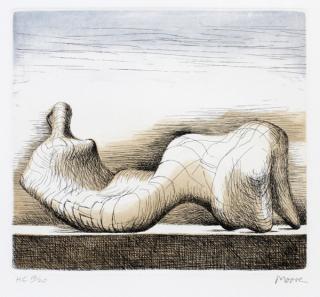 Appraisal: HENRY MOORE COLOR ETCHING HENRY MOORE BRITISH - COLOR ETCHING