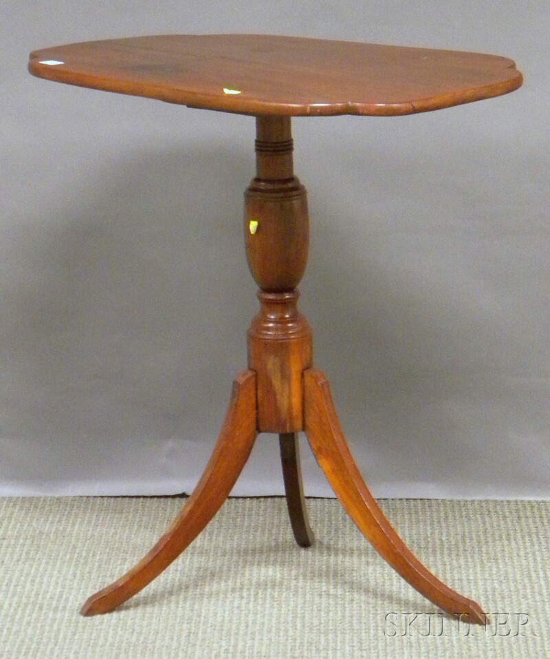 Appraisal: Late Federal Maple Tilt-top Candlestand