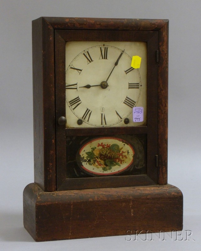 Appraisal: Mahogany Shelf Clock by Seth Thomas with eight-day time and