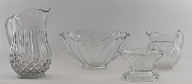 Appraisal: HEISEY GLASS PUNCH BOWL ON STAND Together with a Heisey